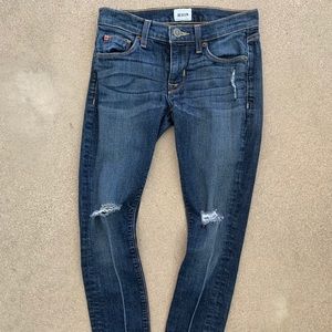 Hudson Distressed Skinny Jeans Size 24